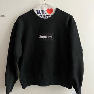 Supreme Box Logo Crewneck ‘04 Black on Black